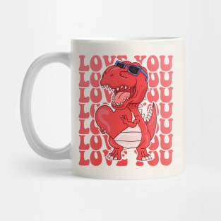 I Steal Hearts Dinosaur Trex Valentines Day Mug